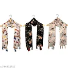 Stylish Ladies Scarves for Women, Pack of 3
