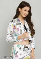 Cotton Printed Jacket for Women 