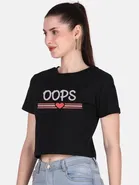 Cotton Blend Printed Top for Women 
