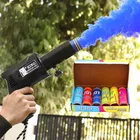 Handheld Pyro Holi & Party Gun Sparkler Sparkler with 6 pack Holi scented colour Pyro smoke and 1 Gun