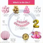 47 Pcs 2nd Birthday Decoration Kit, Multicolour, Set of 1