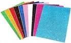 EVA Glitter Foam Sheets (Multicolor, Pack of 10)