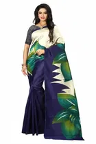 शारदा क्रिएशन मैसूर सिल्क प्रिंटेड साड़ी 