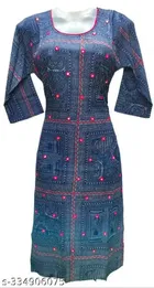 Cotton Embroidered Kurti for Women 