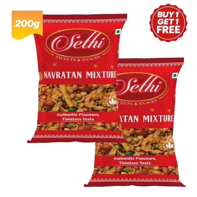 सेठी नवरतन मिक्सचर 2X200 g (बय 1 गेट 1 फ्री)