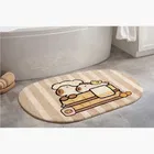 Pompompurin anti-slip Noodle D- Shape Bath Mat [38x58 cm]