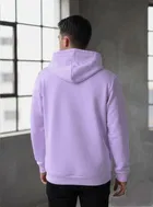 Cotton Printed Hoodie for Men, Purple 