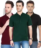 Solid Polo T-shirt for Men, Pack of 4 