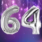 Foil Balloon for Birthday Celebration, No. 64 