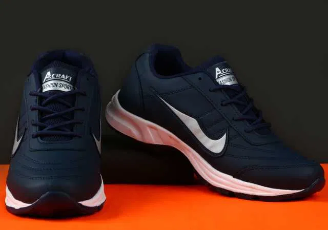 Men's Running Shoes (Navy Blue, 10) (V-215)