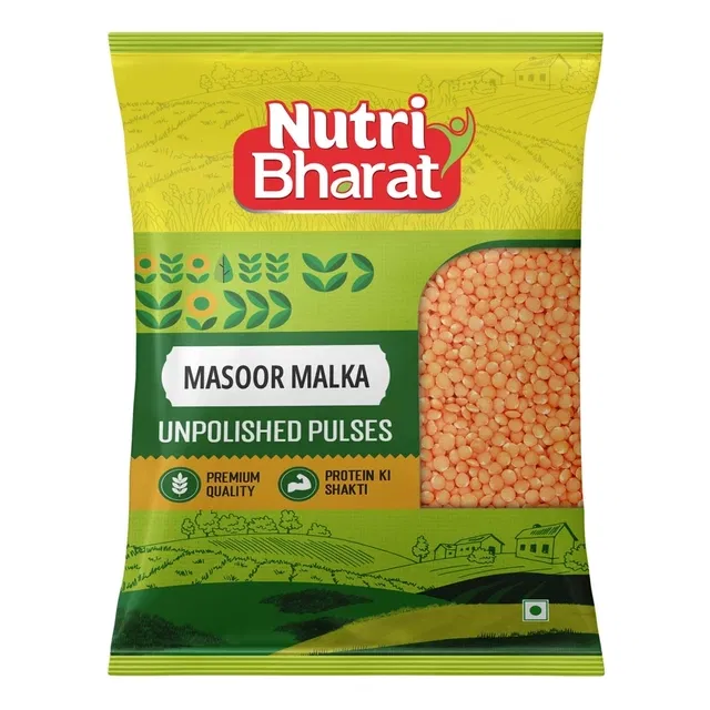 Nutri Bharat Unpolished Masoor Malka 1 Kg