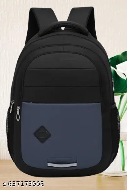 Polyester Backpack for Men & Women, Black
