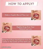 Ronzille Matte Liquid Lipstick with Lip Gloss, Nude Edition [Pack of 4]