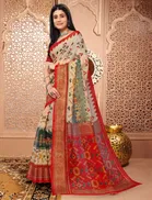 Silk Printed Saree for Women 