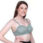 Cotton Blend Solid Padded Bra for Women 