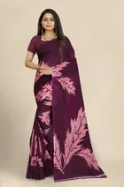 Georgette Printed Saree for Women 