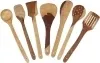 Wooden Spatula Kitchen Tools Set (Brown, Set of 7)