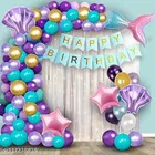 62 Pcs Balloons Decoration Kit, Multicolour, Set of 1