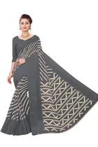 Cotton Linen Printed Saree for Women 