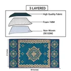 PVC Waterproof Fridge Top Cover with 4 Pcs Shelf Mats 