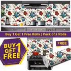 Vinyl Wallpaper for Kitchen Wall 