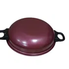Aluminium Non-Stick Coating Kadai (Red, 24 cm) (1500 ml)