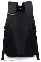 Nylon Backpack for Men & Women, Black