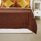 Sarangi Solid Reversible Comforter 1.5Kg for Plum Purple and Moody Mauve