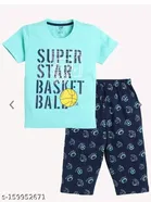 Cotton Printed Clothing Set for Boys 