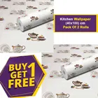 Vinyl Wallpaper for Kitchen Wall 