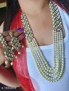 Fancy Alloy And Metal Beads Jewellery Set
