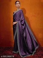 JImmy Choo Saree for Women, Purple 