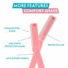 VI-JOHN Feather Touch Multipurpose Women for Upper Lip, Chin & Bikini Line All Skin Type - 3 Razors
