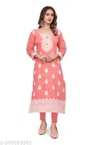 Cotton Embroidered Kurti for Women 