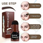 Brow Define Kit - Eyebrow Stamp With Dual Brushes & 3 Shaping Stencils 