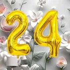 Foil Balloon for Birthday Celebration, No. 24 