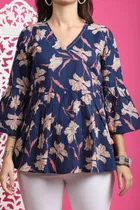 Cotton Printed Top for Women 