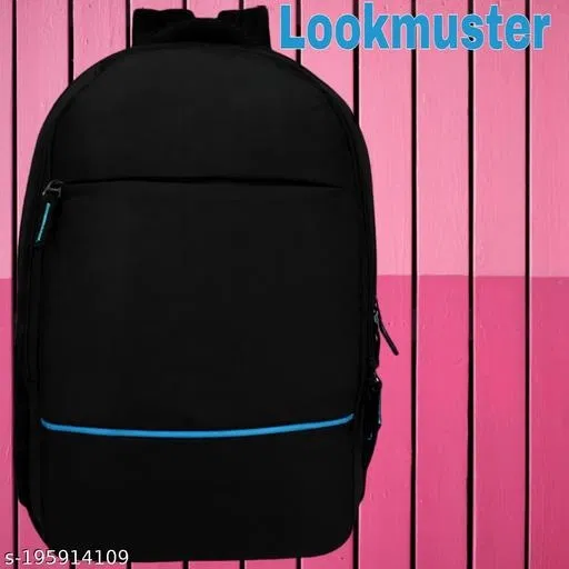 Nylon Backpack for Men & Women, Black