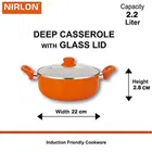 Non-Stick Casserole with Glass Lid 