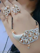 Alloy Mangalsutra with Earrings for Women 