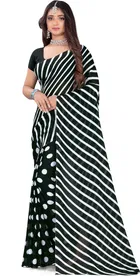 Georgette Printed Saree for Women 