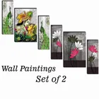 MDF 2 Pcs Designer Wall Painting for Home & Office 