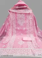 Chanderi Cotton Embroidered Punjabi/All Over Suits for Women 