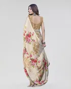 Chiffon Printed Saree for Women 