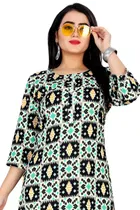 A-Line Crepe Kurti for Women 