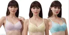 Cotton Blend Printed Padded Bra for Women 
