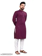 Embellished Mandarin Neck Kurta for Men 