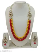 Stylish Kundan & Alloy Women’S Jewellery Set, Red