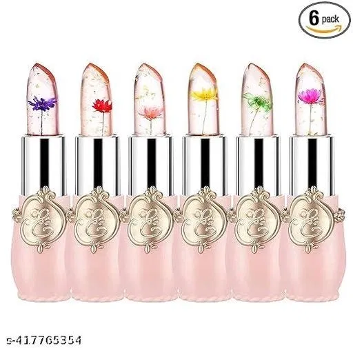 Long Lasting Color Changing Lip Balms (Multicolor, Pack of 6)