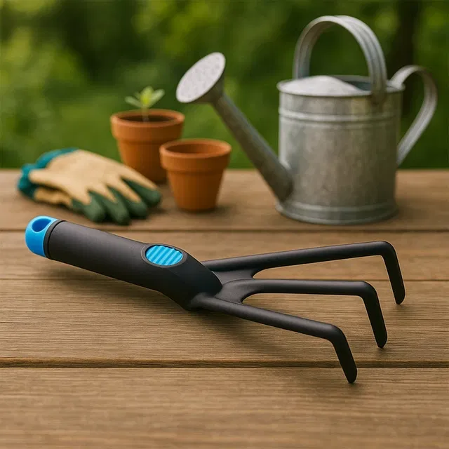 Plastic garden hand cultivator tool_ 15523